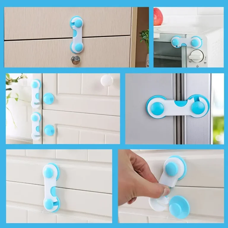 2 Pieces ABS Plastic Home Door Drawer Safety Lock Children Kids Protect Safety Care Wardrobe Cabinet Locker Supplies